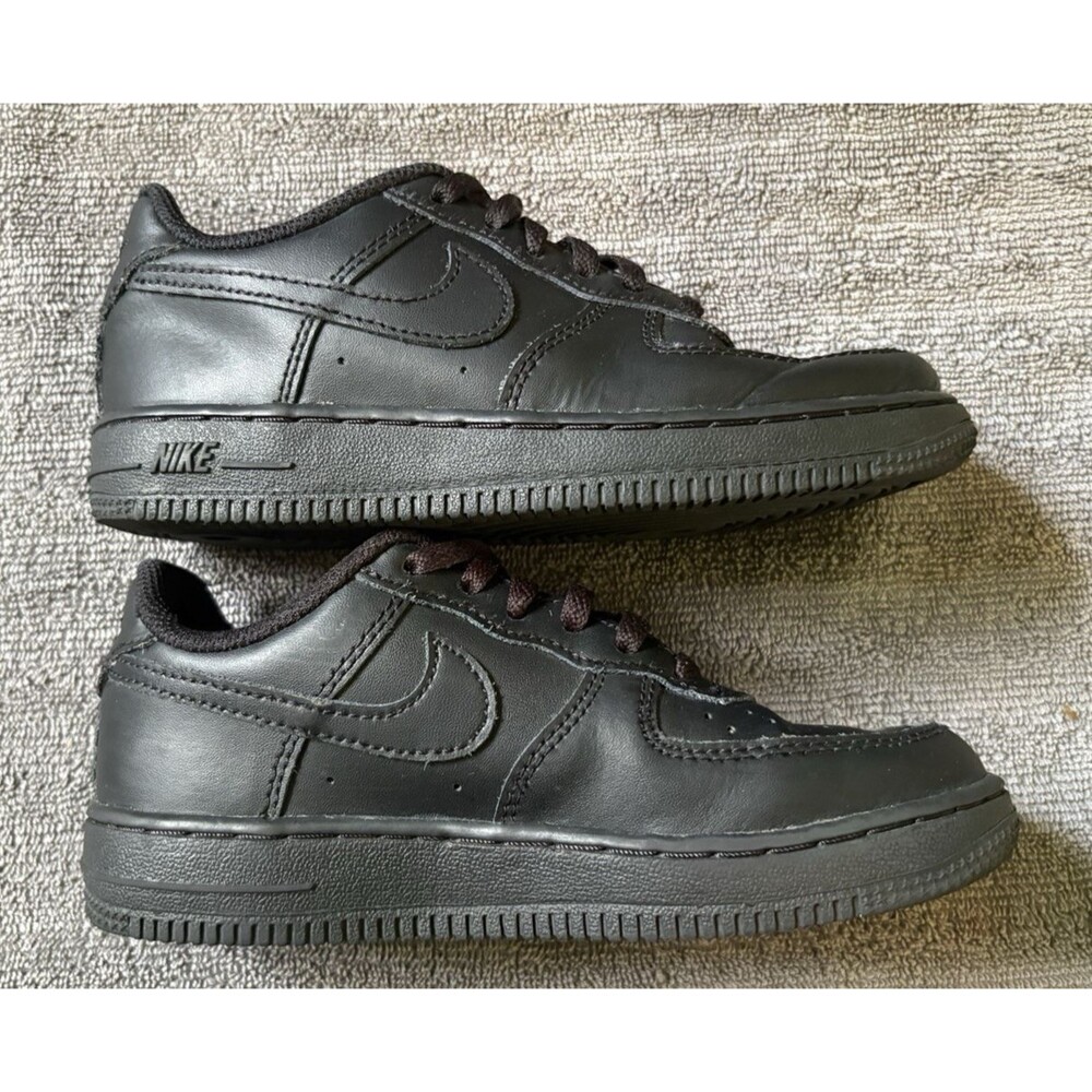 Nike Air Force 1 LE Triple Black Low GS Kids Size 13C DH2925-001